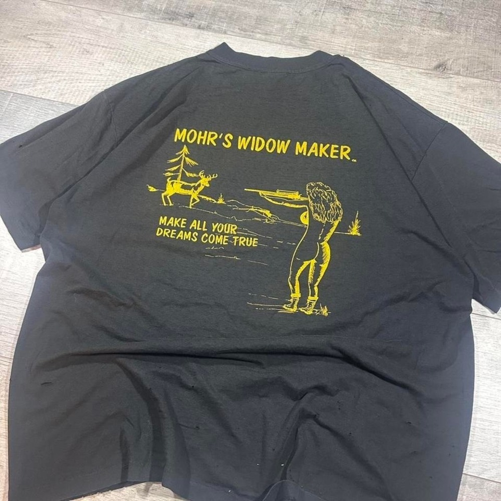 VTG yellow and black mohrs widow maker thrashed rare grail hunting gun promo